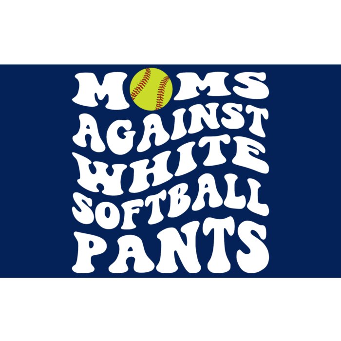 Moms Against White Softball Pants Funny Softball Mom Bumper Sticker