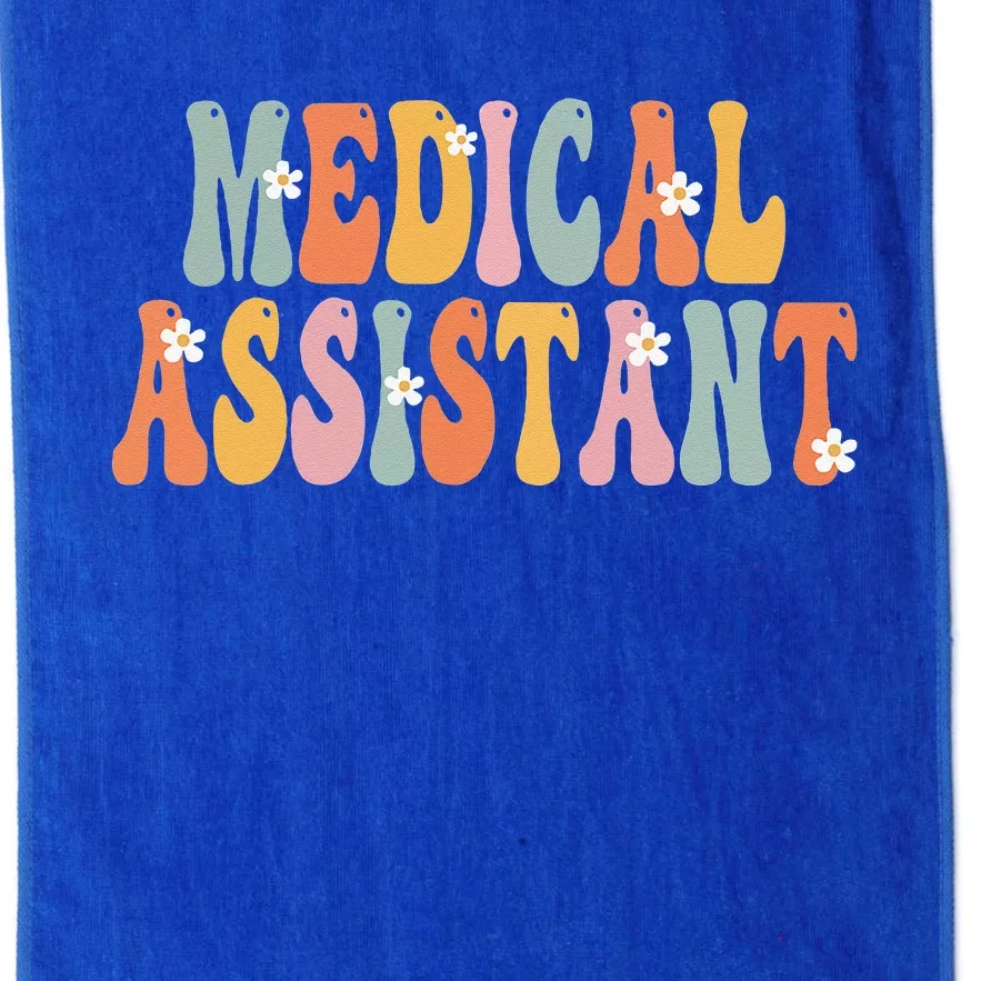 Medical Assistant Week Groovy Appreciation Day Platinum Collection Golf Towel