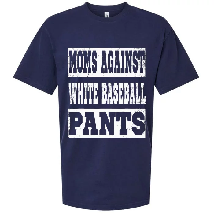 Moms Against White Baseball Pants Funny Vintage Mom Saying Sueded Cloud Jersey T-Shirt