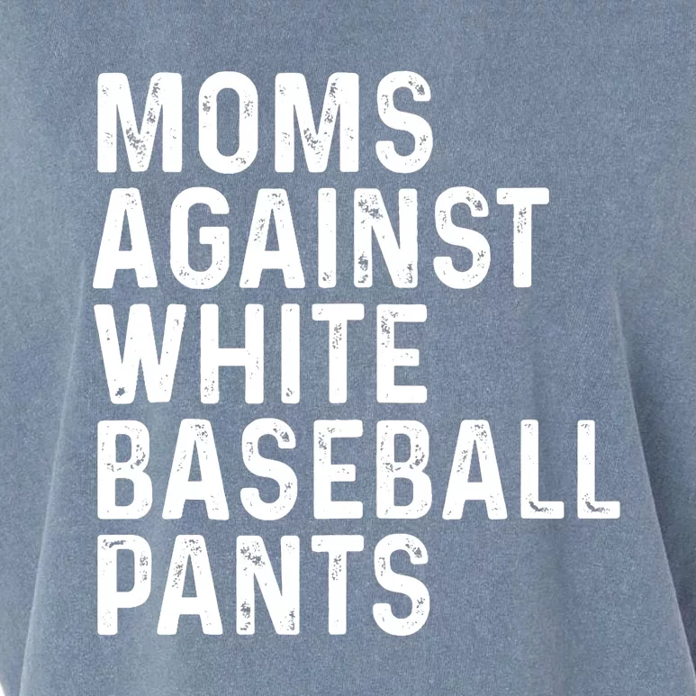 Moms Against White Baseball Pants Tank Top Garment-Dyed Women's Muscle Tee