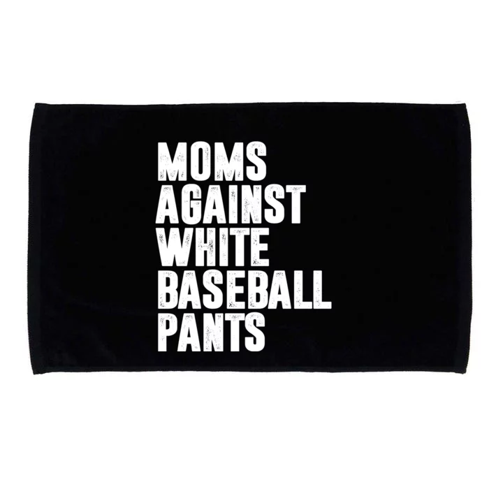 Moms Against White Baseball Pants Funny Microfiber Hand Towel