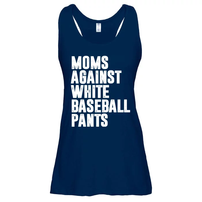 Moms Against White Baseball Pants Funny Ladies Essential Flowy Tank