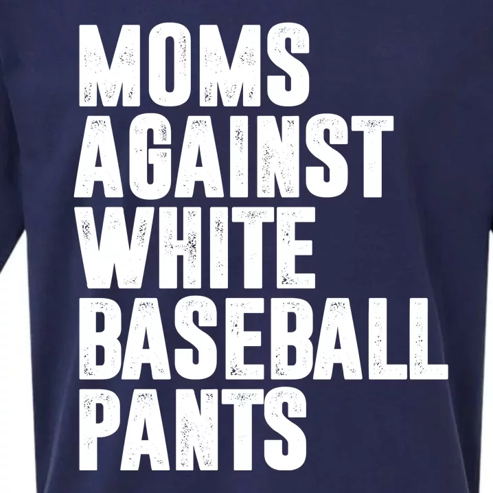 Moms Against White Baseball Pants Funny Sueded Cloud Jersey T-Shirt