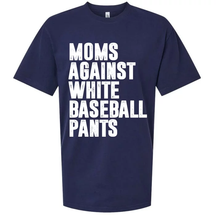 Moms Against White Baseball Pants Funny Sueded Cloud Jersey T-Shirt