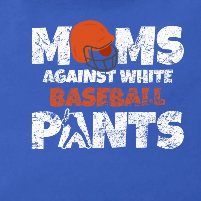 Moms Against White Baseball Pants Funny Sayings Gift Zip Tote Bag