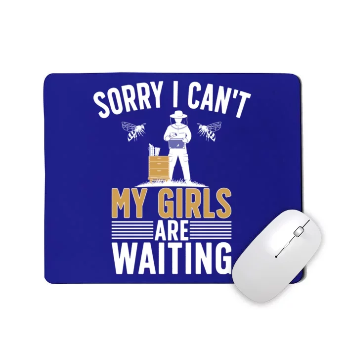 My Are Waiting Beekeeper Apiarist Beekeeping Funny Gift Mousepad