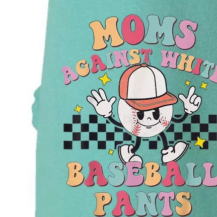 Moms Against White Baseball Pants Funny Baseball Mama Mom Doggie 3-End Fleece Hoodie