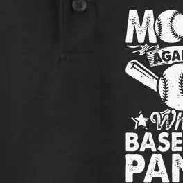 Moms Against White Baseball Pants Funny Baseball Mom Humor Dry Zone Grid Performance Polo