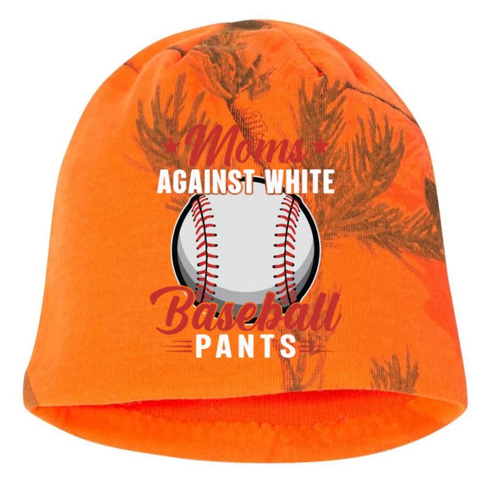 Moms Against White Baseball Pants Baseball Mom Funny Baseball Mama Kati - Camo Knit Beanie