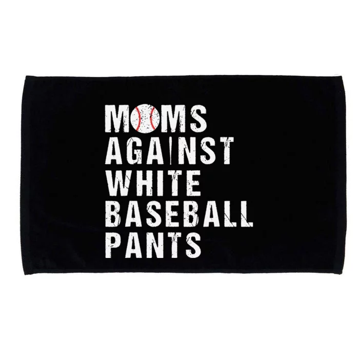 Moms Against White Baseball Pants Microfiber Hand Towel