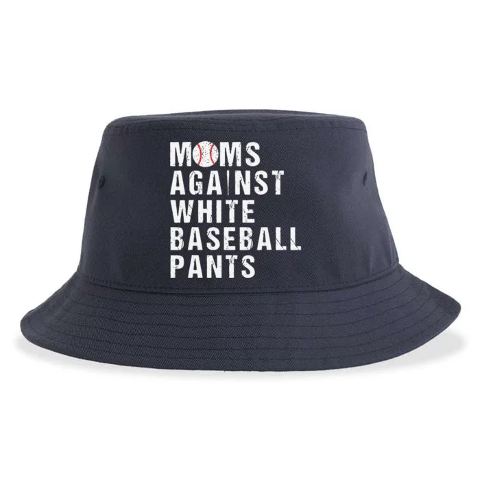 Moms Against White Baseball Pants Sustainable Bucket Hat