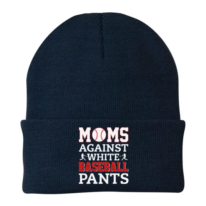 Moms Against White Baseball Pants Knit Cap Winter Beanie