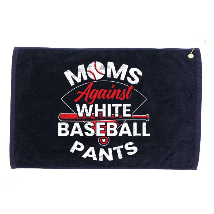 Moms Against White Baseball Pants Sport Lover Mothers Day Grommeted Golf Towel