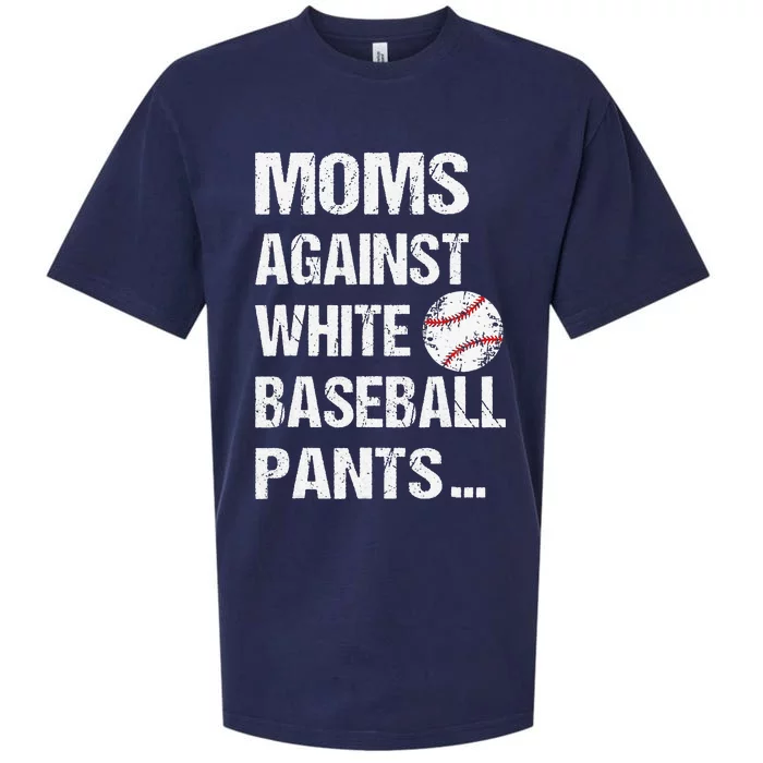 Moms Against White Baseball Pants Funny Baseball Sueded Cloud Jersey T-Shirt