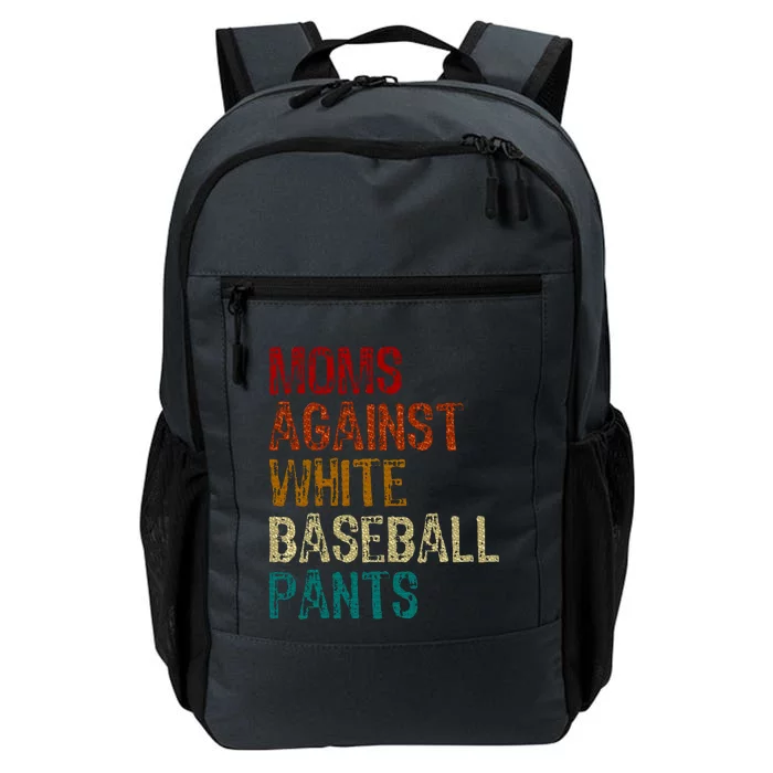 Moms Against White Baseball Pants Daily Commute Backpack