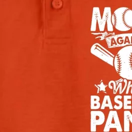 Moms Against White Baseball Pants Funny Baseball Mom Humor Dry Zone Grid Performance Polo