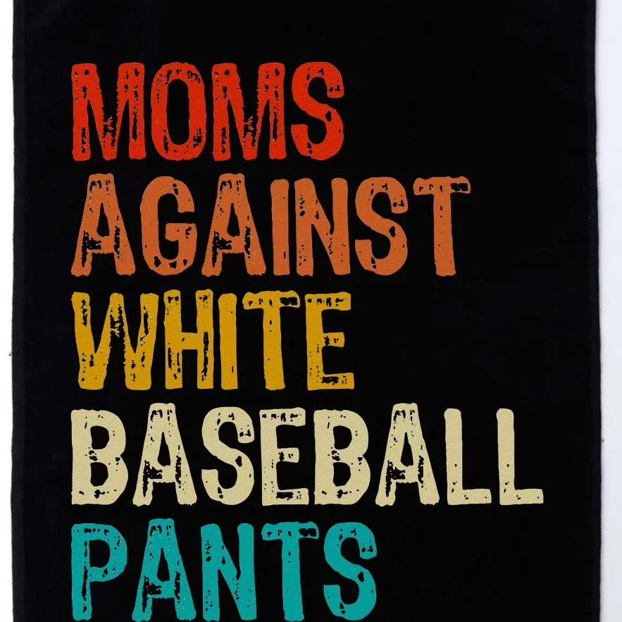 Moms Against White Baseball Pants Platinum Collection Golf Towel