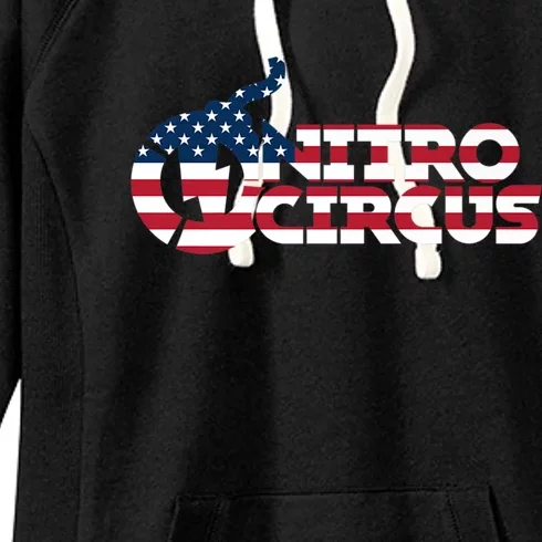 Mens America X Nitro Circus Premium Women's Fleece Hoodie