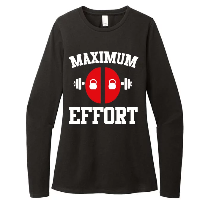 Maximum Effort Womens CVC Long Sleeve Shirt