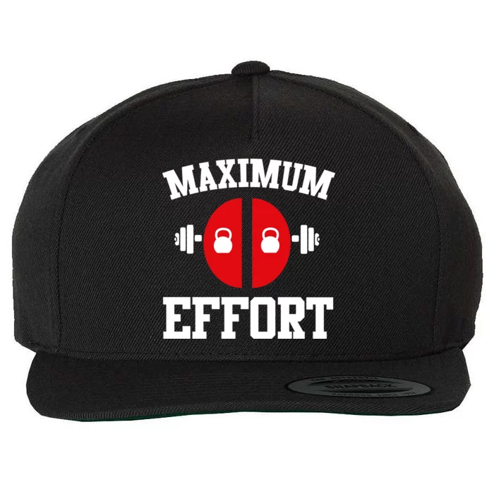 Maximum Effort Wool Snapback Cap