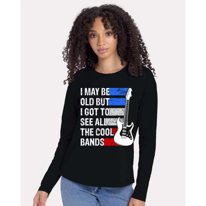 May Be Old Cool Bands Classic Music Womens Cotton Relaxed Long Sleeve T-Shirt