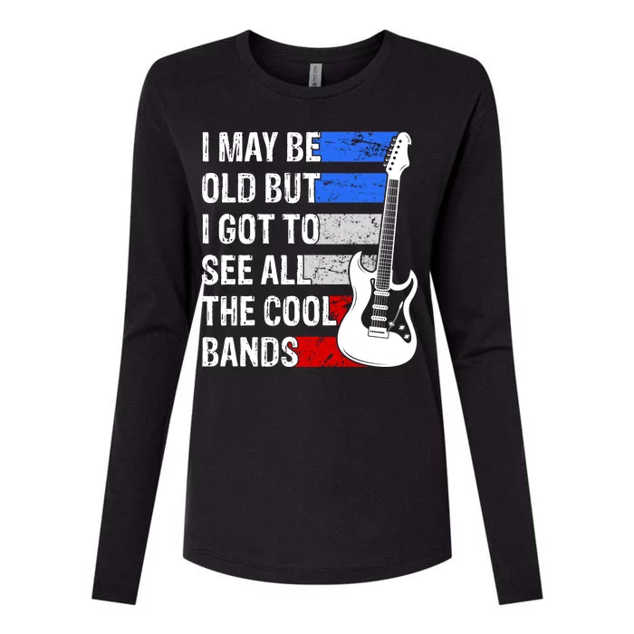 May Be Old Cool Bands Classic Music Womens Cotton Relaxed Long Sleeve T-Shirt