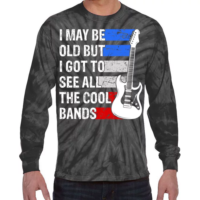 May Be Old Cool Bands Classic Music Tie-Dye Long Sleeve Shirt