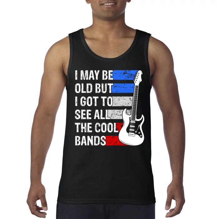 May Be Old Cool Bands Classic Music Tank Top