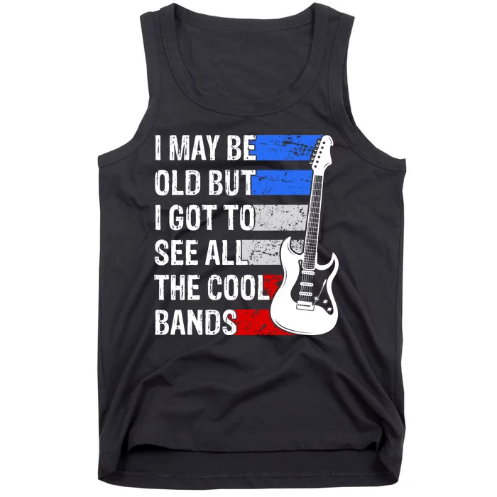 May Be Old Cool Bands Classic Music Tank Top