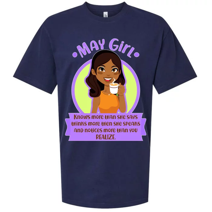 May Birthday Girl Knows More Than You Realize Sueded Cloud Jersey T-Shirt