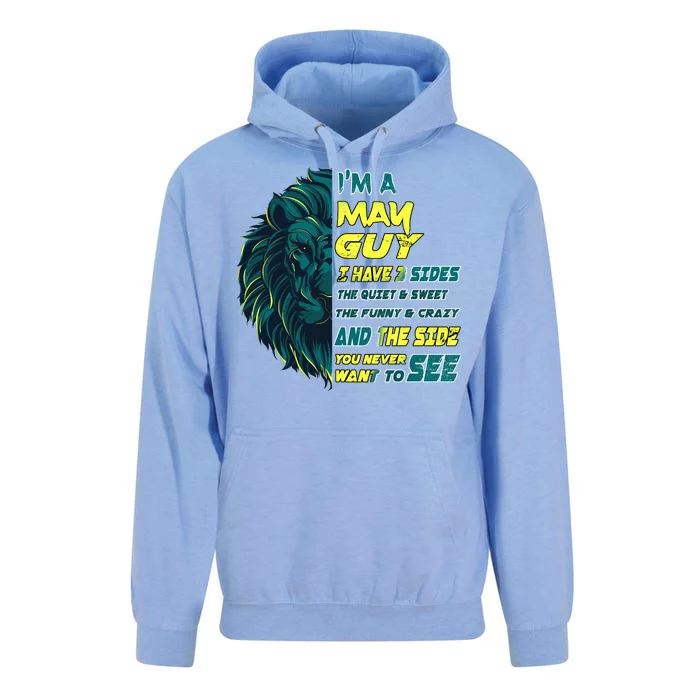 May Birthday Guy Has 3 Sides Sweet Funny Crazy Unisex Surf Hoodie