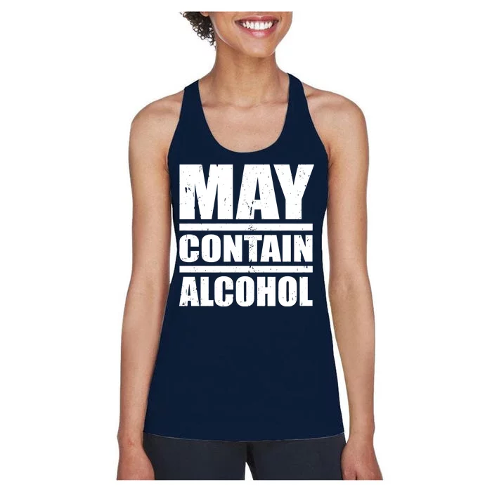 May Contain Alcohol Women's Racerback Tank