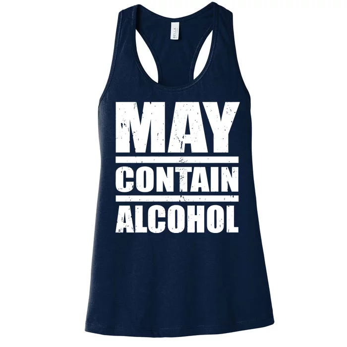 May Contain Alcohol Women's Racerback Tank