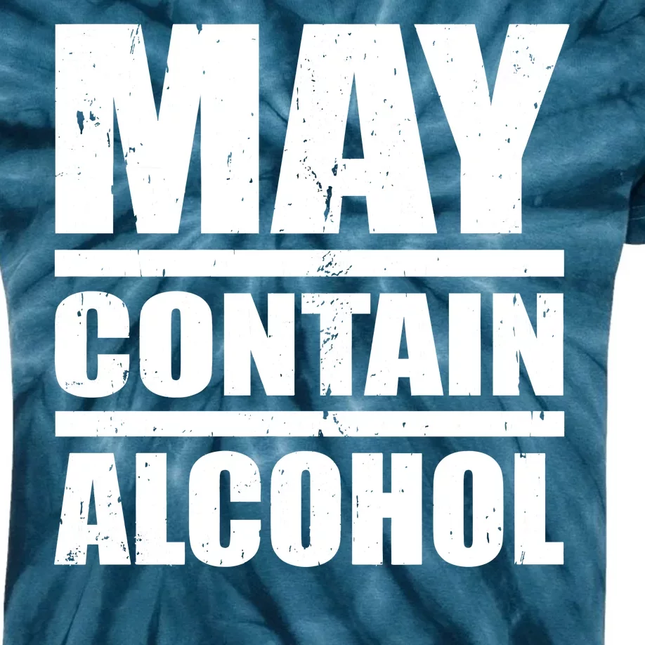 May Contain Alcohol Kids Tie-Dye T-Shirt