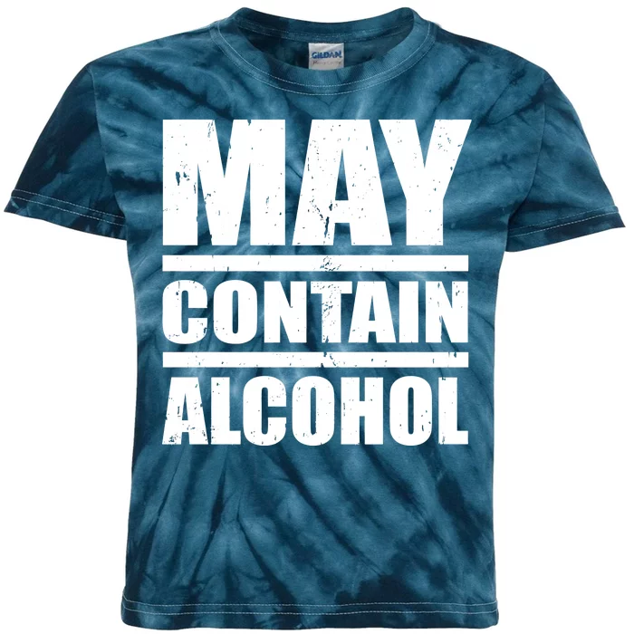 May Contain Alcohol Kids Tie-Dye T-Shirt