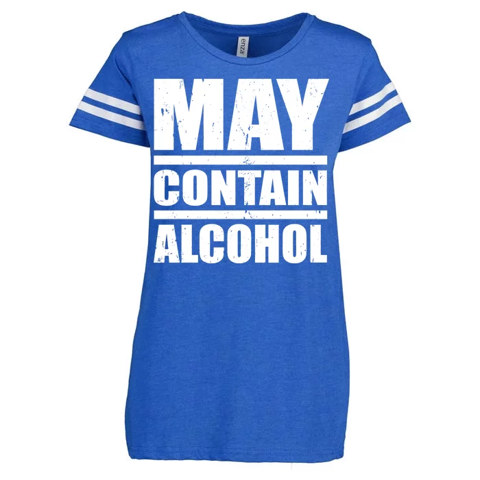 May Contain Alcohol Enza Ladies Jersey Football T-Shirt