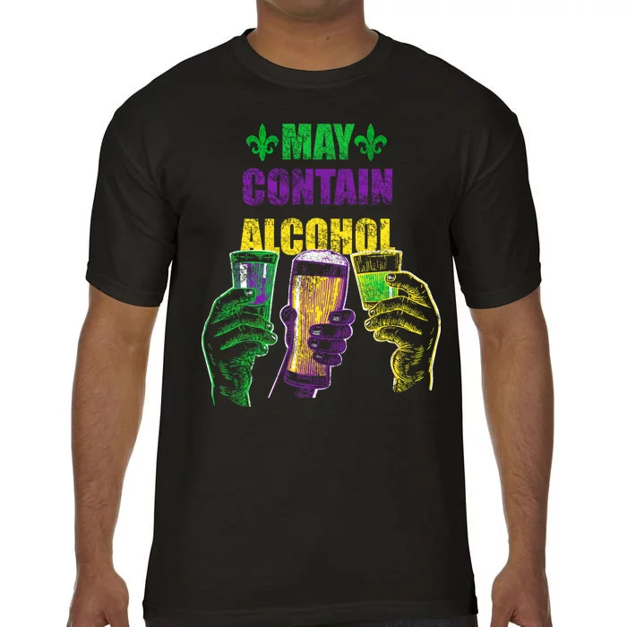 May Contain Alcohol Mardi Gras Comfort Colors T-Shirt