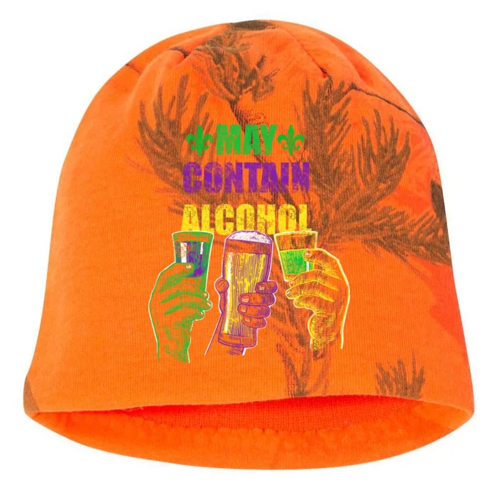 May Contain Alcohol Mardi Gras Kati - Camo Knit Beanie