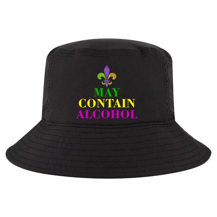 May Contain Alcohol Mardi Gras Spaid Cool Comfort Performance Bucket Hat