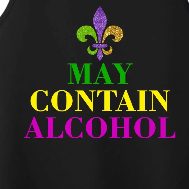 May Contain Alcohol Mardi Gras Spaid Performance Tank