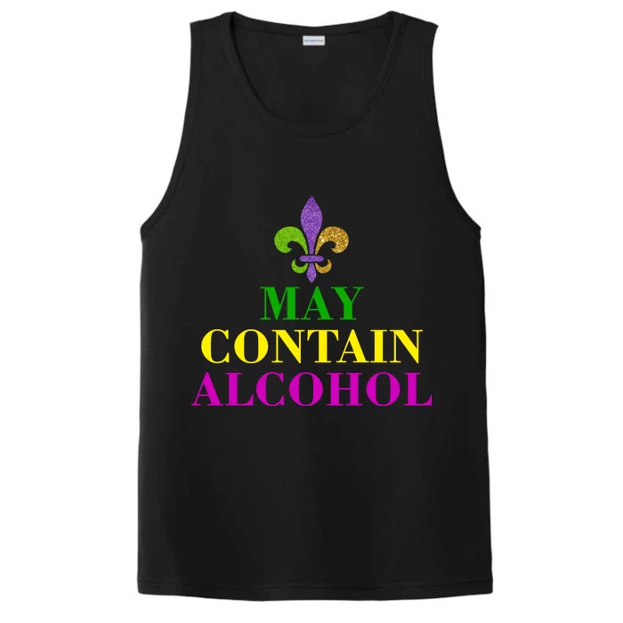 May Contain Alcohol Mardi Gras Spaid Performance Tank