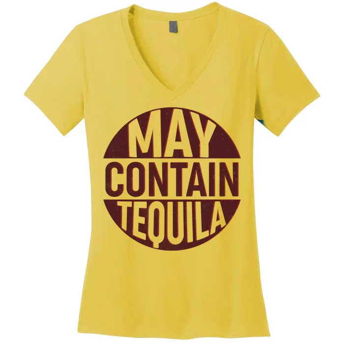 May Contain Tequila Women's V-Neck T-Shirt