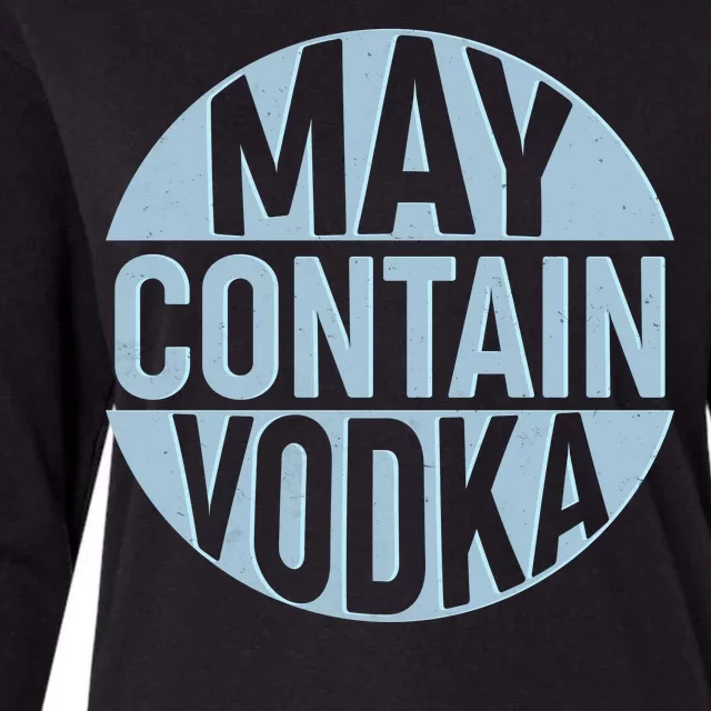 May Contain Vodka Womens Cotton Relaxed Long Sleeve T-Shirt