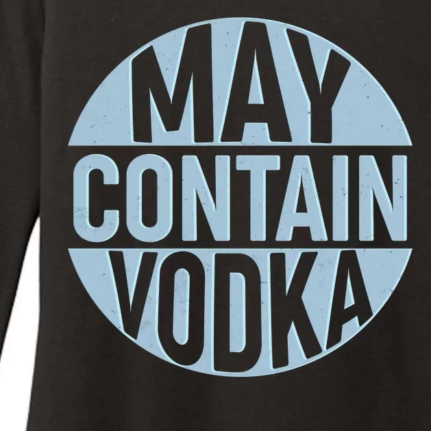 May Contain Vodka Womens CVC Long Sleeve Shirt