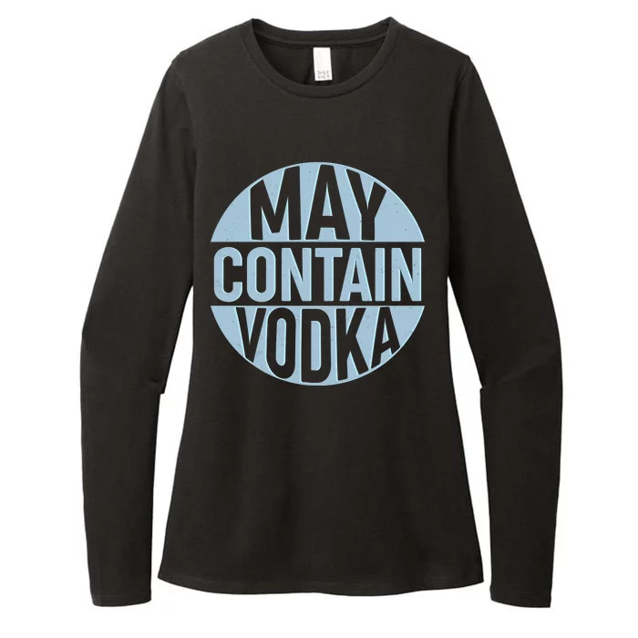 May Contain Vodka Womens CVC Long Sleeve Shirt