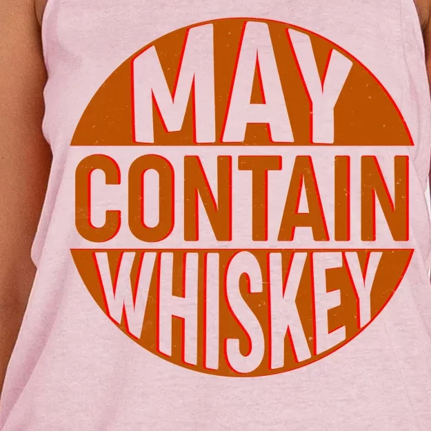 May Contain Whiskey Women's Knotted Racerback Tank