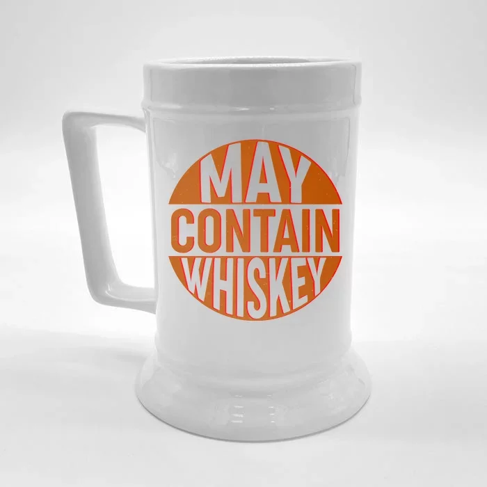 May Contain Whiskey Front & Back Beer Stein