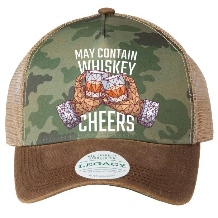 May Contain Whiskey Cheers Legacy Tie Dye Trucker Hat