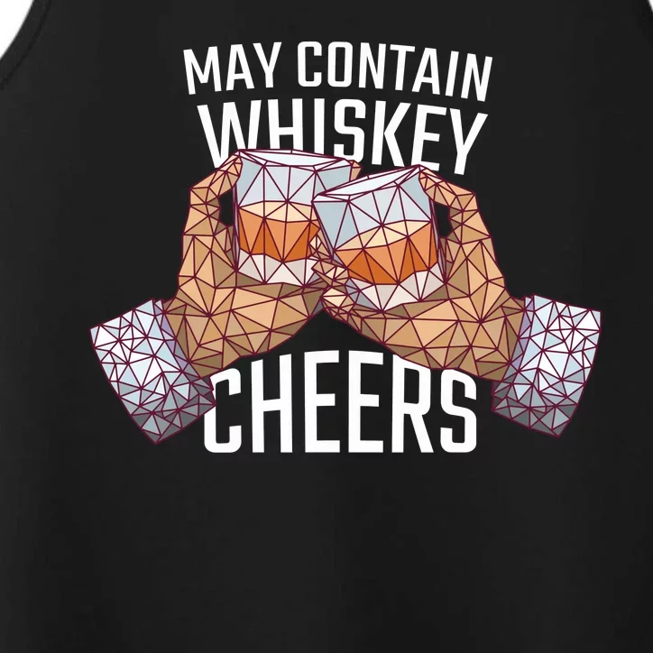 May Contain Whiskey Cheers Performance Tank