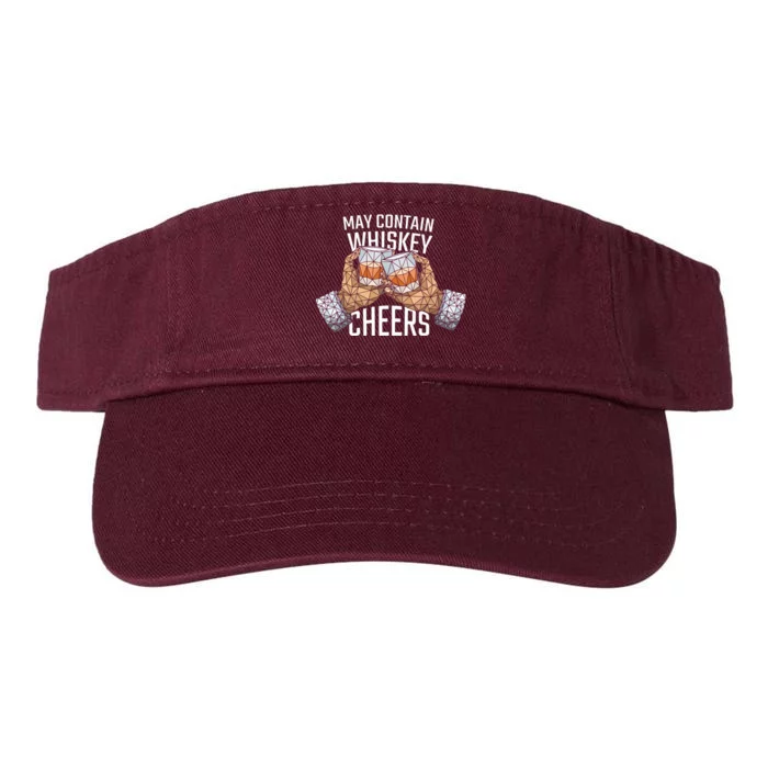 May Contain Whiskey Cheers Valucap Bio-Washed Visor